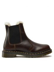 Dr. Martens Botki 2976 Leonore 32016777 Brązowy. Brązowe botki damskie Dr. Martens, bez wzorów, ze skóry, bez obcasa, na płaskiej podeszwie, bez zapięcia. Za 709.99 zł.