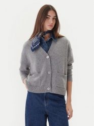 Weekend Max Mara Kardigan Ombra 2525346012 Szary Relaxed Fit. Szare kardigany damskie Weekend Max Mara, l, bez wzorów, z kaszmiru, bez kołnierzyka. Za 1,759.00 zł.