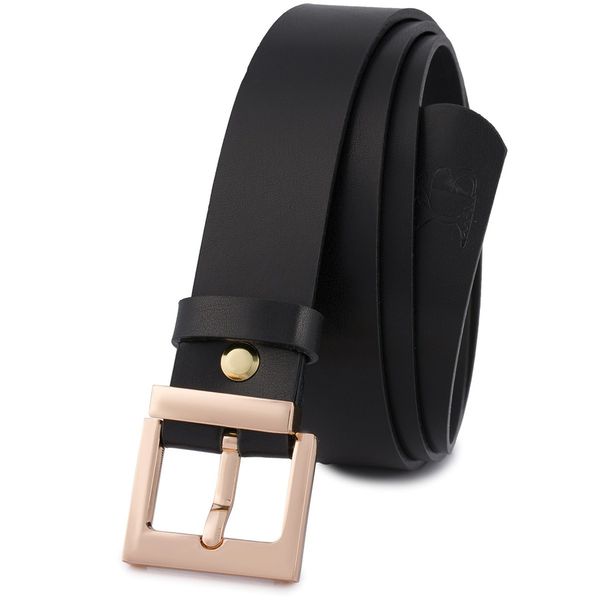 Pasek skórzany BELTIMORE r.105-120 cm D65 czarny. Czarne paski damskie bez wzorów. Za 54.90 zł.