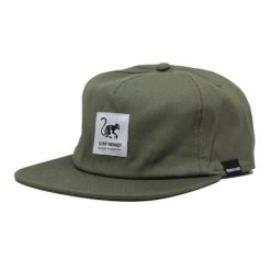 Czapka Trucker - Płaski Daszek - Bawełna Organiczna (Zielony). Zielone czapki damskie SURF MONKEY, bez wzorów, z bawełny, sportowe. Za 139.95 zł.