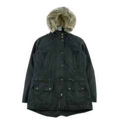 Second life - Barbour parka damska Kelsall woskowana - Stan bardzo dobry. Czarne parki damskie Barbour, l, bez wzorów, bez kaptura. Za 425.96 zł.