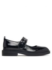 Clarks Półbuty Previa Bar 26329411 Czarny. Czarne półbuty damskie Clarks, bez wzorów, ze skóry, bez obcasa, na płaskiej podeszwie, bez zapięcia. Za 389.99 zł.