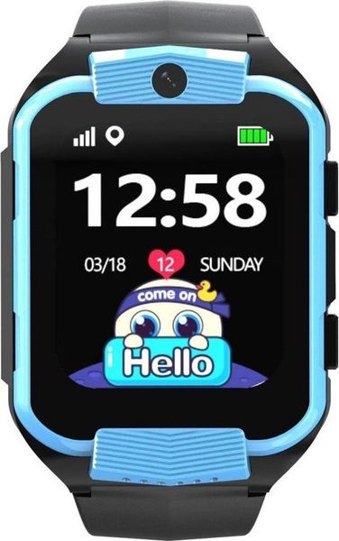 Smartwatch Pacific 32-2 Czarno-niebieski (PACIFIC 32-2). Czarne zegarki smartwatch Pacific, bez wzorów. Za 201.99 zł.