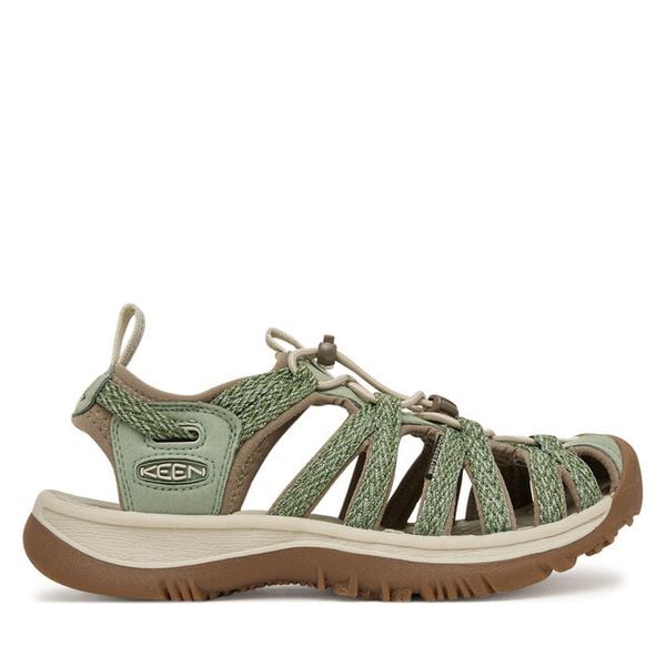 Sandały Keen. Zielone sandały damskie Keen, bez wzorów, bez obcasa, bez zapięcia. Za 379.99 zł.