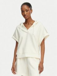 BOSS Bluza Mirage 50561076 Kremowy Relaxed Fit. Białe bluzy damskie Boss, l, bez wzorów, z syntetyku, bez ramiączek, bez kaptura. Za 349.99 zł.