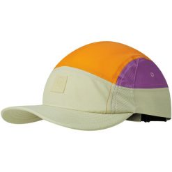 Czapka z daszkiem BUFF 5 PANEL GO CAP DOMUS APRICOT. Zielone czapki damskie Buff, bez wzorów, sportowe. Za 169.90 zł.