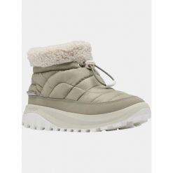 Buty Śniegowe Damskie Columbia Snowkat Shorty. Brązowe obuwie trekkingowe damskie Columbia, za kostkę, bez zapięcia. Za 352.86 zł.