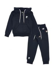 Bluza z kaptur na co dzień na siłownię. Niebieskie bluzy damskie LEONE 1947 APPAREL, bez wzorów, z dresówki, bez ramiączek, bez kaptura. Za 105.21 zł.