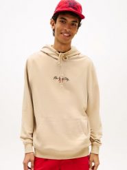 Tommy Jeans sweter z kapturem Mężczyźni brązowy, S. Brązowe swetry męskie Tommy Jeans, m, bez wzorów, z bawełny, bez kołnierzyka, bez ramiączek. Za 279.95 zł.