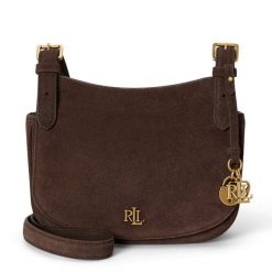 Torebka LAUREN RALPH LAUREN. Brązowe listonoszki damskie Lauren Ralph Lauren, bez wzorów, bez dodatków. Za 1,499.00 zł.