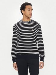 Tommy Hilfiger Sweter Breton MW0MW38944 Granatowy Regular Fit. Niebieskie swetry męskie Tommy Hilfiger, m, bez wzorów, z bawełny, bez kołnierzyka, bez ramiączek. Za 309.99 zł.
