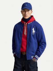 Polo Ralph Lauren Bluza 710951717502 Niebieski Regular Fit. Niebieskie bluzy męskie Polo Ralph Lauren, m, bez wzorów, z bawełny, bez ramiączek, bez kaptura. Za 1,499.00 zł.