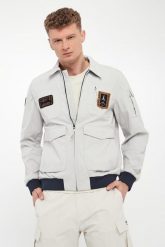 Kurtka męska z kołnierzem AERONAUTICA MILITARE. Kurtki męskie Aeronautica Militare, m, bez wzorów, bez kaptura. Za 1,359.00 zł.