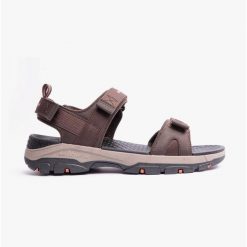Sandały męskie SKECHERS Tresmen Ryer. Brązowe sandały męskie Skechers, bez wzorów, bez zapięcia. Za 189.99 zł.