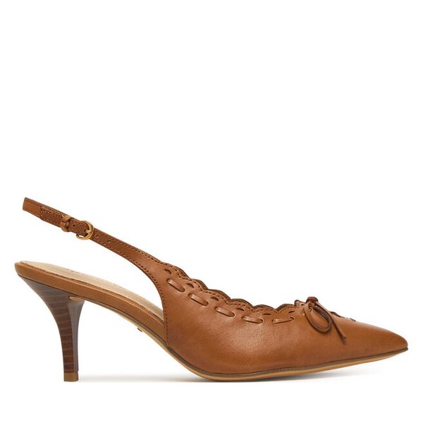 Szpilki Tamaris. Brązowe szpilki damskie Tamaris, bez wzorów, bez obcasa, na szpilce, bez zapięcia. Za 255.99 zł.