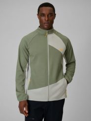 4F Bluza trekkingowa regular bez kaptura męska - khaki L. Brązowe bluzy męskie 4F, l, bez wzorów, z materiału, bez ramiączek, bez kaptura. Za 199.99 zł.