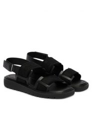 Calvin Klein Sandały Sq Molded Sandal Webb HW0HW02872 Czarny. Czarne sandały damskie Calvin Klein, bez wzorów, z materiału, bez obcasa, na płaskiej podeszwie, bez zapięcia. Za 409.99 zł.