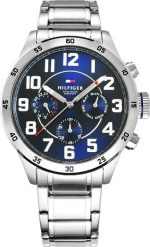Zegarek Tommy Hilfiger Zegarek Męski Tommy Hilfiger 1791053 Niebieska tarcza. Niebieskie zegarki męskie Tommy Hilfiger, bez wzorów. Za 476.56 zł.