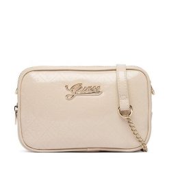 Torebka Guess. Brązowe listonoszki damskie Guess, z aplikacjami, bez dodatków. Za 234.99 zł.