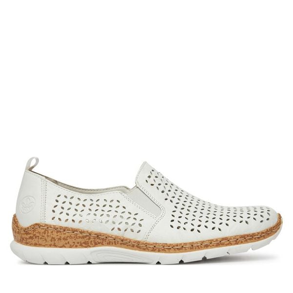 Półbuty Rieker. Czarne buty wizytowe męskie Rieker, bez wzorów, bez obcasa, bez zapięcia. Za 339.99 zł.