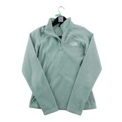Second life - Bluza polarowa damska 1/4 Zip niebieska - Stan bardzo dobry. Niebieskie bluzy damskie The North Face, xs, bez wzorów, z materiału, sportowe, bez ramiączek, bez kaptura. Za 143.46 zł.