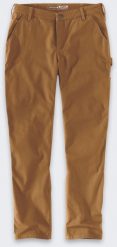 Damskie Spodnie Carhartt Rugged Flex Canvas Brown. Brązowe spodnie dresowe damskie Carhartt, bez wzorów, sportowe. Za 319.71 zł.