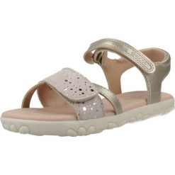Sandały GEOX J SANDAL HAITI Złoty. Żółte buty zimowe męskie Geox, bez wzorów, z syntetyku, bez obcasa, bez zapięcia. Za 227.99 zł.
