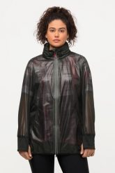 Damskie Kurtka funkcyjna HYPRAR wodoodporna kaptur lekka. Czarne kurtki sportowe damskie Ulla Popken, plus size, bez wzorów, z materiału, bez ramiączek, z kapturem, do biegania. Za 479.99 zł.