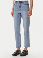 DKNY Jeansy DJ5B4109 Niebieski Straight Fit. Niebieskie jeansy damskie DKNY, bez wzorów, z bawełny. Za 439.99 zł.