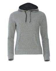 Clique Classic Hoody Women bluza z kapturem szary melanż. Szare bluzy damskie CLIQUE, m, bez wzorów, z bawełny, bez ramiączek, z kapturem. Za 309.10 zł.
