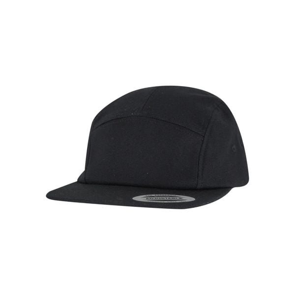 Czapka typu snapback Flexfit Jokey Canvas. Czarne czapki damskie FLEXFIT, bez wzorów, z bawełny. Za 130.50 zł.