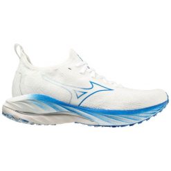 Kobieta Bieganie Buty Mizuno Wave Neo Wind Biały. Białe obuwie sportowe damskie Mizuno, bez wzorów, bez zapięcia, do biegania, mizuno wave. W wyprzedaży za 441.70 zł.