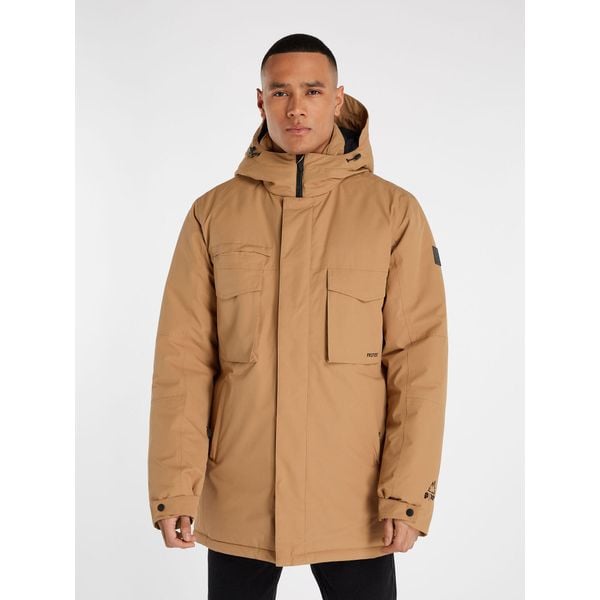 Kurtka zimowa męska Protest PRTMICHIGAN. Brązowe kurtki męskie Protest, na zimę, m, bez wzorów, sportowe, bez kaptura. Za 899.99 zł.