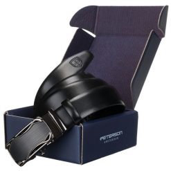 Pasek męski Peterson PTN 2773362 czarny. Czarne paski męskie Peterson, eleganckie. Za 79.99 zł.
