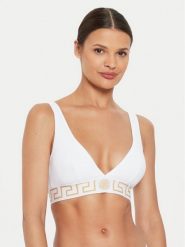 Versace Biustonosz braletka AUD01047 1A10011 Biały. Białe biustonosze Versace, bez wzorów, z bawełny. Za 379.99 zł.