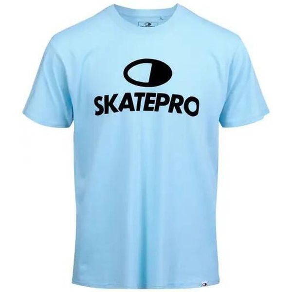 Odzież T-shirts unisex SkatePro Koszulka - S - Sky Blue. Niebieskia bluzki damskie SKATEPRO, s, bez wzorów, z materiału, sportowe, bez kołnierzyka, bez ramiączek. Za 119.99 zł.