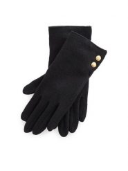 LAUREN RALPH LAUREN Rękawiczki 454833075001 Czarny. Czarne rękawiczki damskie Lauren Ralph Lauren, bez wzorów, z dzianiny. Za 379.99 zł.