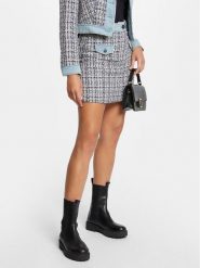 Morgan Spódnica mini 241-JOUCO Niebieski Regular Fit. Niebieskie spódnice damskie Morgan, bez wzorów, z syntetyku, mini. Za 299.99 zł.