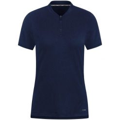 Damska koszulka polo Jako Pro Casual. Niebieskie bluzki damskie Jako, bez wzorów, z tkaniny, casualowe, bez kołnierzyka, bez ramiączek. Za 308.00 zł.