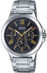 Zegarek Casio Męski COLLECTION Czarny Srebrzysty ( 41,5 mm) [S7232535]. Czarne zegarki męskie Casio, bez wzorów. Za 233.99 zł.