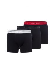 Tommy Hilfiger Bokserki 3-pak Mężczyźni Bawełna czarny, L. Czarne bokserki męskie Tommy Hilfiger, bez wzorów, z bawełny. Za 169.95 zł.