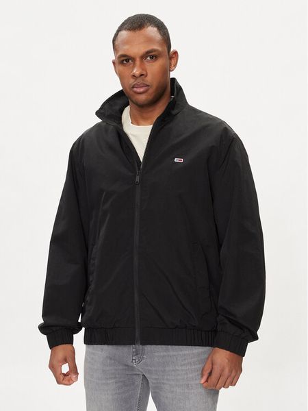 Tommy Jeans Kurtka bomber Essential DM0DM17982 Czarny Regular Fit. Czarne kurtki męskie Tommy Jeans, l, bez wzorów, z jeansu, bez kaptura. Za 429.99 zł.