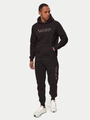 Tommy Hilfiger Bluza MW0MW29730 Czarny Regular Fit. Czarne bluzy męskie Tommy Hilfiger, l, bez wzorów, z syntetyku, bez ramiączek, bez kaptura. Za 849.99 zł.