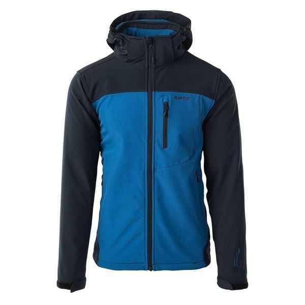 Męska Kurtka Soft Shell. Niebieskie kurtki męskie Hi-tec, m, bez wzorów, sportowe, bez kaptura. Za 264.99 zł.