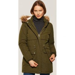 Parka - Khaki. Brązowe parki damskie House, l, bez wzorów, bez kaptura. Za 139.99 zł.