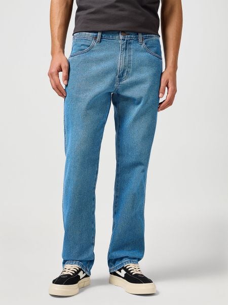 WRANGLER MĘSKIE SPODNIE JEANSOWE WRANGLER FRONTIER JUNGLE COOL 112362452. Jeansy męskie Wrangler, z jeansu. Za 199.99 zł.