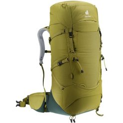 Plecak trekkingowy Deuter Aircontact Core 50+10 - cactus/ivy. Zielone plecaki męskie Deuter, bez wzorów, z materiału. Za 1,099.00 zł.