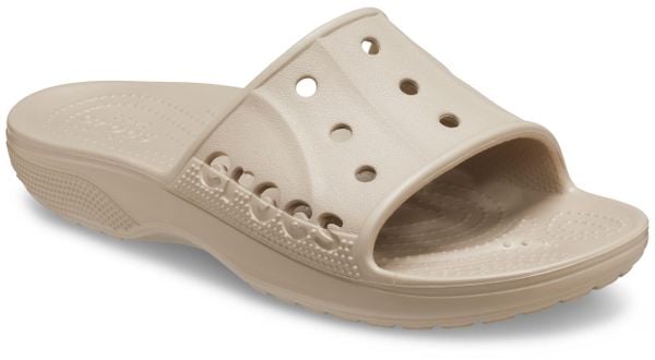 Klapki Dla Dorosłych Crocs Baya II Slide. Niebieskie klapki damskie Crocs, bez wzorów, z materiału, bez zapięcia. Za 99.99 zł.
