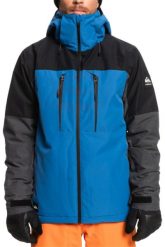 Kurtka męska Quiksilver Mission Plus narciarska niebieska S. Niebieskie kurtki sportowe męskie Quiksilver, m, bez wzorów, z tkaniny, bez kaptura, narciarskie. Za 441.60 zł.