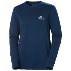 Bluza damska Helly Hansen Nord Graphic. Niebieskie bluzy damskie Helly Hansen, bez wzorów, bez ramiączek, bez kaptura. Za 360.00 zł.